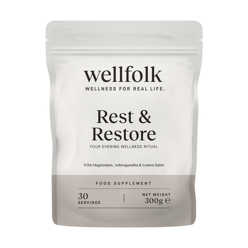 Rest & Restore Night Blend Powder, 30 Servings | Magnesium, Ashwagandha, L-Theanine & L-Tryptophan, Natural Sleep & Calm Support