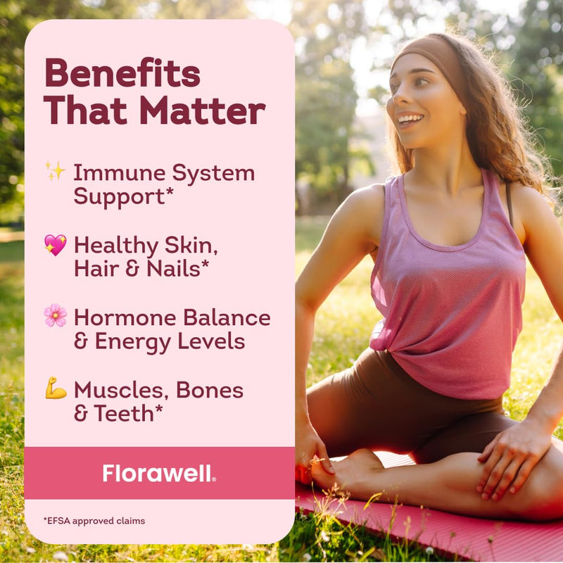 Multivitamin Gummies for Women - 16 Key Vitamins & Minerals for Immune Support & Hormonal Regulation* - 2 Months Supply - Natural Strawberry Flavour - Vitamin Gummies for Adults
