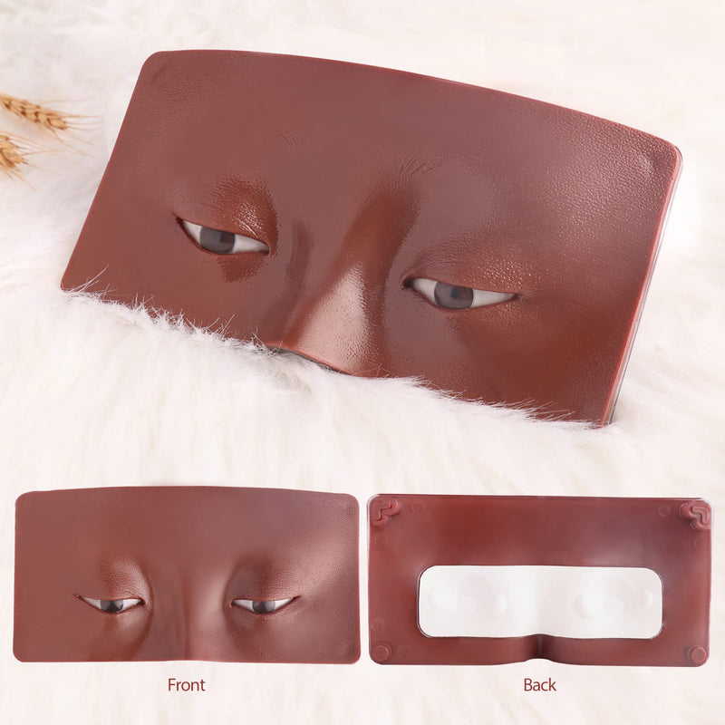 [Australia] - Makeup Practice Face, Bueuo 3 Pcs Make up Practice Board Makeup Mannequin Face 3D Realistic Pad for Make up Artist Beginner Self-taught or Professional Enthusiasts half board Black+Yellow+White 