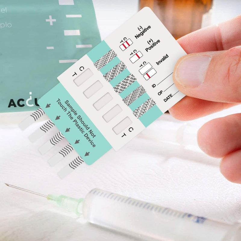 [Australia] - 5 tests Accudoctor Multi drug test 5 drugs in urine THC Cannabis Marijuana Cocaine MET Benzodiazepine Amphetamine rapid test urine test urine test strips one multi-drug test rapid drug test drug test 