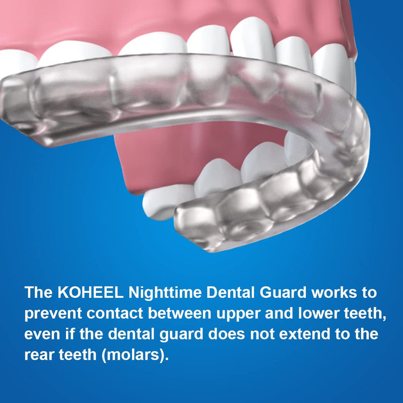 [Australia] - KOHEEL GS Moldable Mouth Guard for Teeth Grinding and Clenching, Night Guard for Bruxism Relief, 5 Count (White, Large Size) White, Large Size 