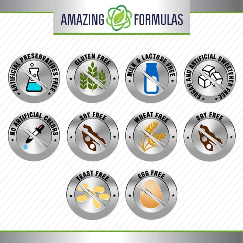 Amazing Formulas Vitamin C Powder Supplement | Unflavored Ascorbic Acid | 1 Gram per Serving | Non-GMO | Gluten-Free | Made in USA (1 LB | 1 Pack)