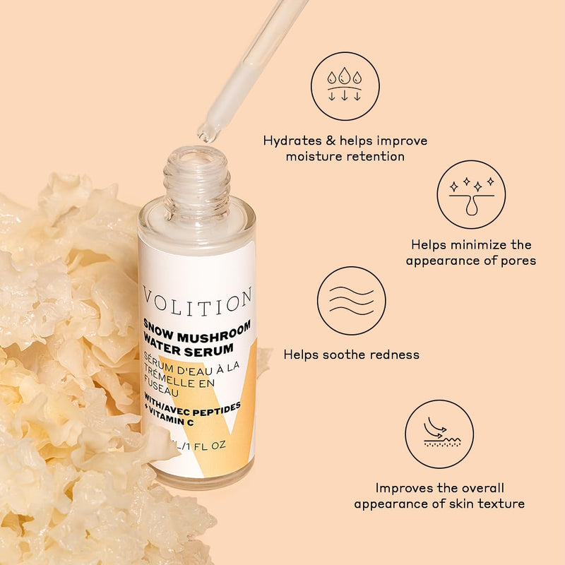 Volition Beauty Snow Mushroom Water Serum - 1 fl oz