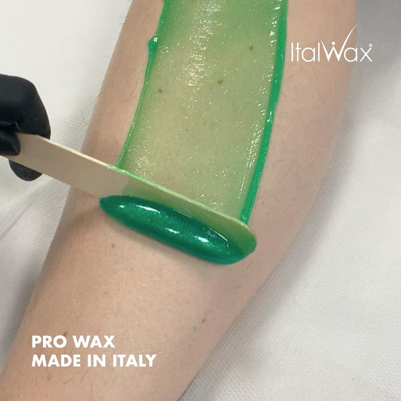 [Australia] - Italwax Top Line Emerald - 750g / 1.65lb - Hard wax beads for hair removal - Scent free - Synthetic formulation ideal for sensitive skins - Recommended for the Bikini Area and Armpits 