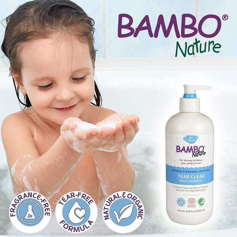 [Australia] - Bambo Nature Tear Clear Baby Shampoo, 16.9 fl oz Bottle, 1 Count 16.9 Fl Oz (Pack of 1) 