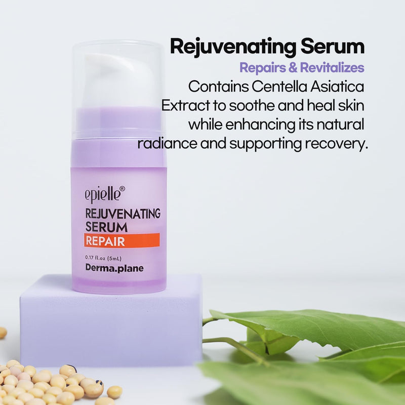 [Australia] - epielle & Tinkle Complete Safe Dermaplane Starter Kit: Safe Facial Renewal System Cleanser, Multi-Balm, Dermaplane Tool, Hydrating Mask & Serum, Peach Fuzz Removal Stocking Stuffer Dermaplaning Kit 