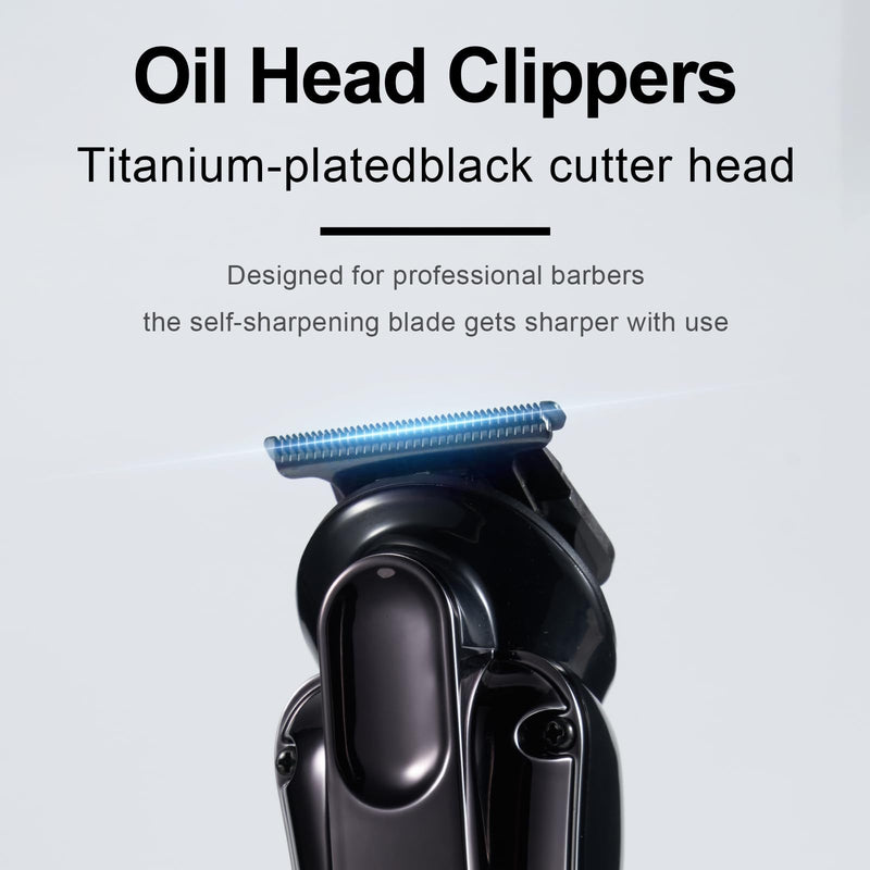[Australia] - 6-in-1 Hair Clipper Beard Trimmer for Men, All-in-One Men's Grooming Kit for Nose,Ear,Body,Mustache, Cordless Electric Shaver Razor with IPX6 Waterproof,120-Min Runtime,LED Display Blue 