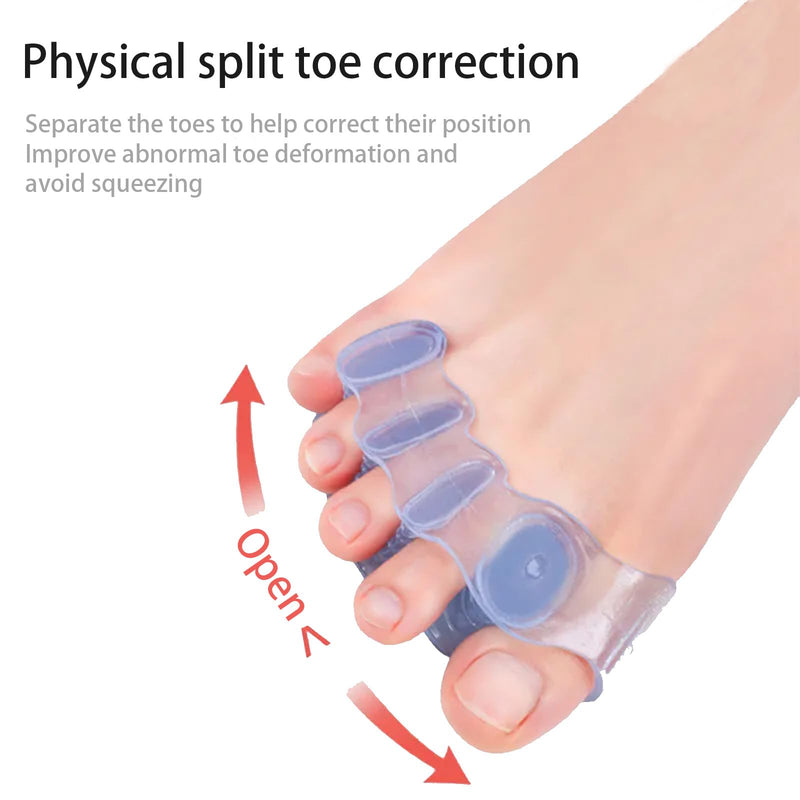 [Australia] - Bunion Corrector for Men and Women Big Toe, Adjustable Splint for Hallux Valgus Correction with Anti-slip Heel Strap and Detachable Silicone Pad, Toe Separators Pack(Gray) Gray 