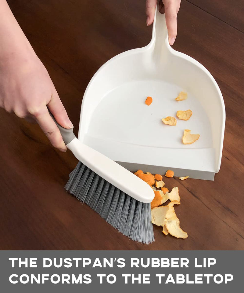 [Australia] - Dust Pan,Dustpan and Brush Set,Dust Pans with Brush,Small Dustpan and Brush Set,Hand Broom and Dustpan Set for Home,Handheld Angled Dustpan and Brush Set are Daily Essential Cleaning Tool for Family. 1set 