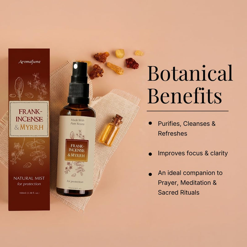 Sacred Air Freshener Spray Gift Set, 3x50ml, Aromafume | Natural & Non-Toxic Air Freshener Sprays for Home, Fabric & Linen Mist | Ideal for Deep Relaxation, Spirituality & Rituals