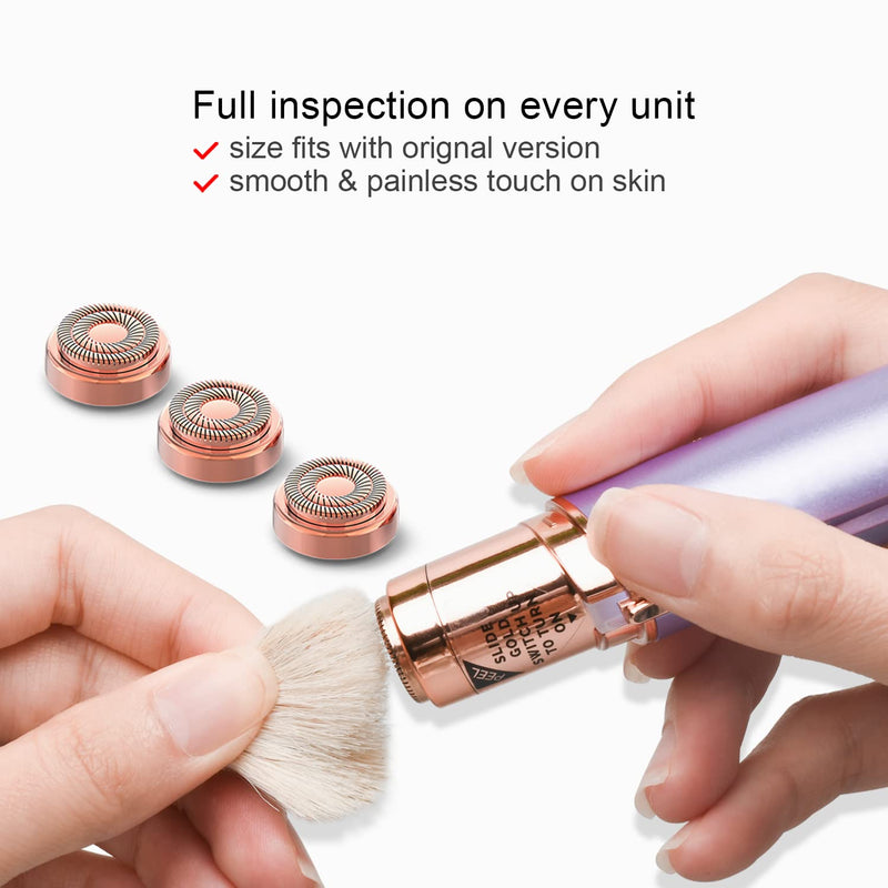 [Australia] - Facial Hair Remover Replacement Heads Gen 2 Double Ring Compatible with Flawless Facial Hair Removal Tool Generation 2 4 pack for flawless Gen 2 