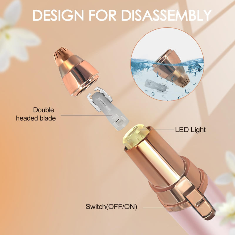 [Australia] - Electric eyebrow razor, eyebrow epilator for women, eyebrow trimmer, precise and painless eyebrow shaping for eyebrows, body hair, lips and chin 