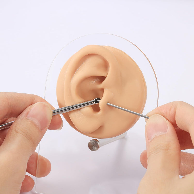 [Australia] - 4pcs Piercing Needles Receiving Tubes, Stainless Steel Body Jewelry Piercing Receiver (3mm 4mm 5mm 6mm) 4Pcs Connecting pipe 