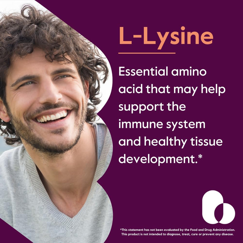 [Australia] - BESTVITE L-Lysine 500mg per Capsule (240 Vegetarian Capsules) - No Stearates - No Fillers - No Flow Agents - Vegan - Non GMO - Gluten Free - No Stearic Acid - No Dicalcium Phosphate 