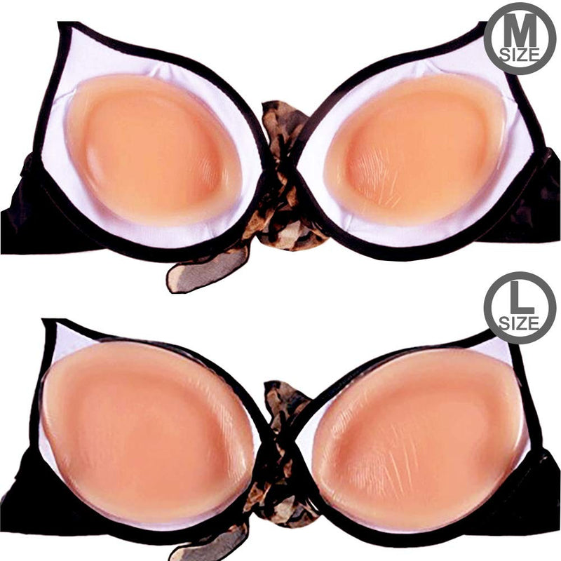 Women Silicone Bra Pads Inserts Breast Enhancer Bust Push up Pads Swimsuit Enhancement M, L, XL Skin Large