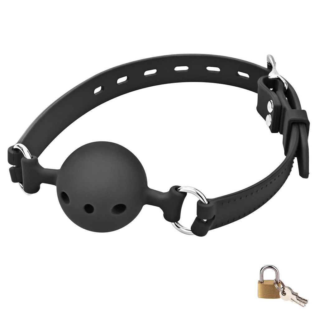 FST Ball Gag Silicone Breathable Mouth Gag with Lock (1.73") 1.73"