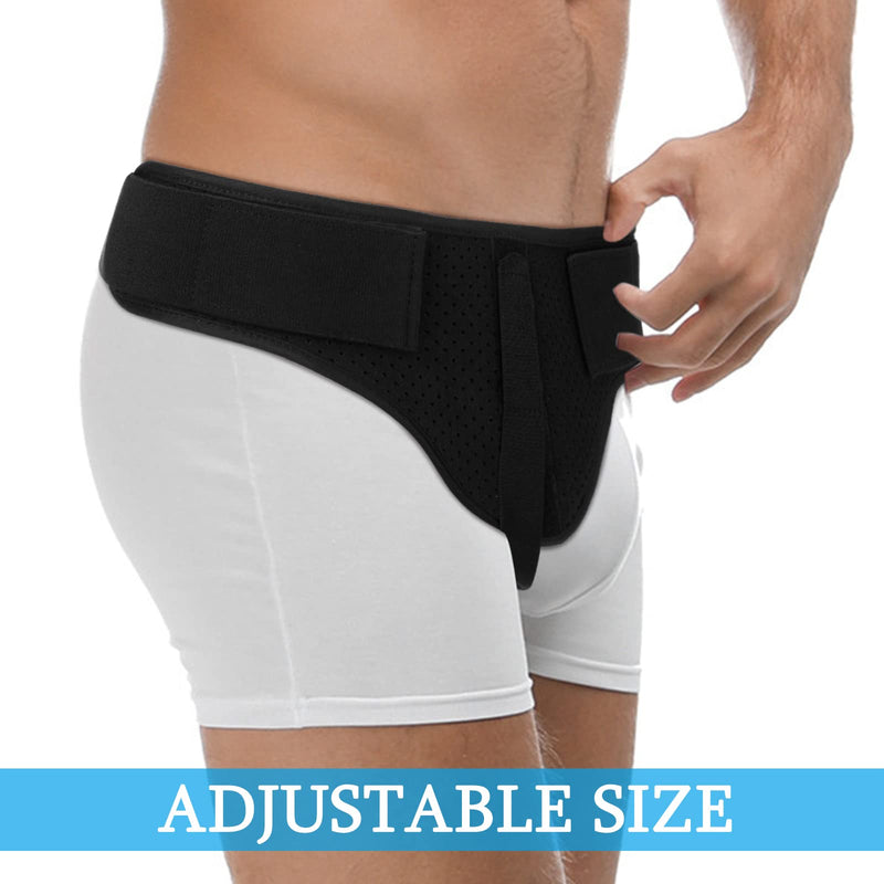 Jetec Hernia Belts for Men Groin Brace Left or Right Side Inguinal Hernia Support Supportive Groin Pain Truss Adjustable Removable Truss for Men Pain Relief Recovery(Classic) Classic