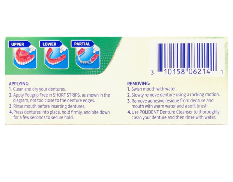 [Australia] - (5 Pack) Super Poligrip Denture Adhesive Cream - Strong, All-Day Hold - Zinc Free - No Artificial Flavors or Colors - 0.75 oz. ea. 