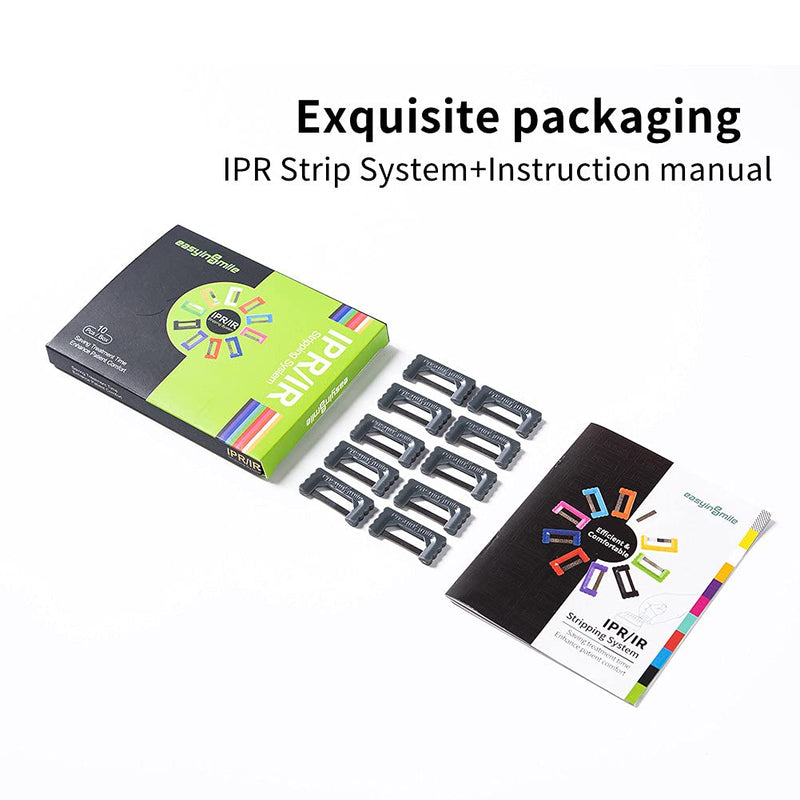 [Australia] - Easyinsmile Dental IPR Strip System 10Pcs Orthodontic Interproximal Reduction Enamel Kits (Black) Black 