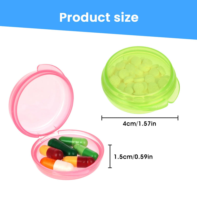 WLLHYF 5 Packs Mini Pill Case Small Pill Organizer Box Portable Vitamin Holder Travel Pill Container for Pocket Purse Pills Storage Box to Hold Medicine Cod Liver Oil | Portable Vitamin Holder, for Pocket Purse, Pills Storage Box, to Hold Medicine, Cod...