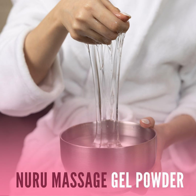 Japanese Nuru Massage Gel Powder Sumire 40g, Aloe, Gift Jar, Makes 1.05 Gal | Nori seaweed & aloe vera, made in Japan. Vegan, fragrance free, water based, non-sticky. Makes up to 1.05 gallons