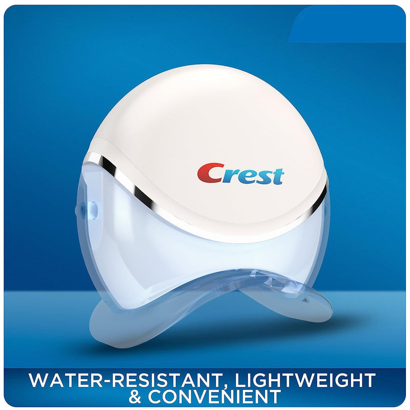 [Australia] - Crest 3D Whitestrips + LED Light – Teeth Whitening Kit, 1 Light + 10 Treatments, Each with 1 Upper/1Lower, 20 Strips – Crest 3DWhite Teeth Whitening Strips 