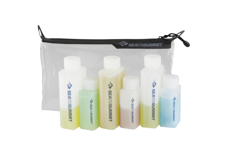 Sea to Summit Travel System: Clear Zip Pouch with TSA-Approved Travel Bottles and Airlite Towel