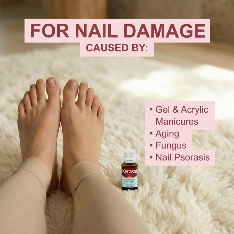 Kerasal Multi-Purpose Nail Repair, Nail Solution for Discolored and Damaged Nails, 0.43 fl oz 0.43 Fl Oz (Pack of 1)