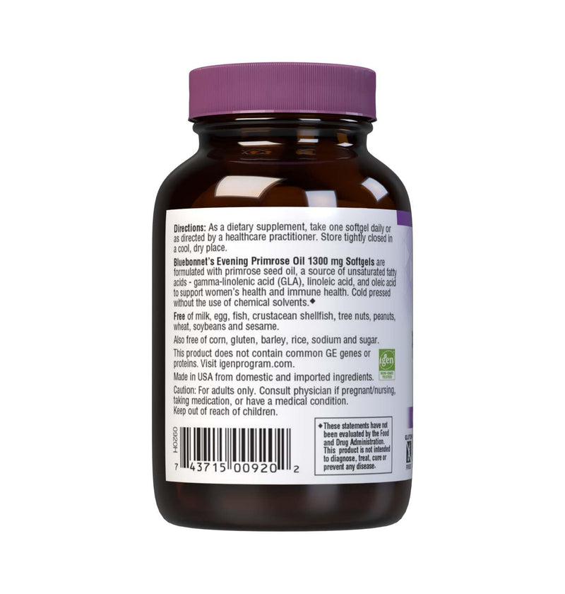[Australia] - BlueBonnet Evening Primrose Oil Softgels, 1300 mg, 90 Count 90 Count (Pack of 1) 