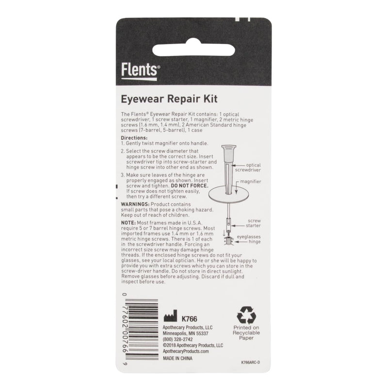 [Australia] - Flents Eyewear Eye Glasses Repair kit, with Magnifying Glass Pack of 1 