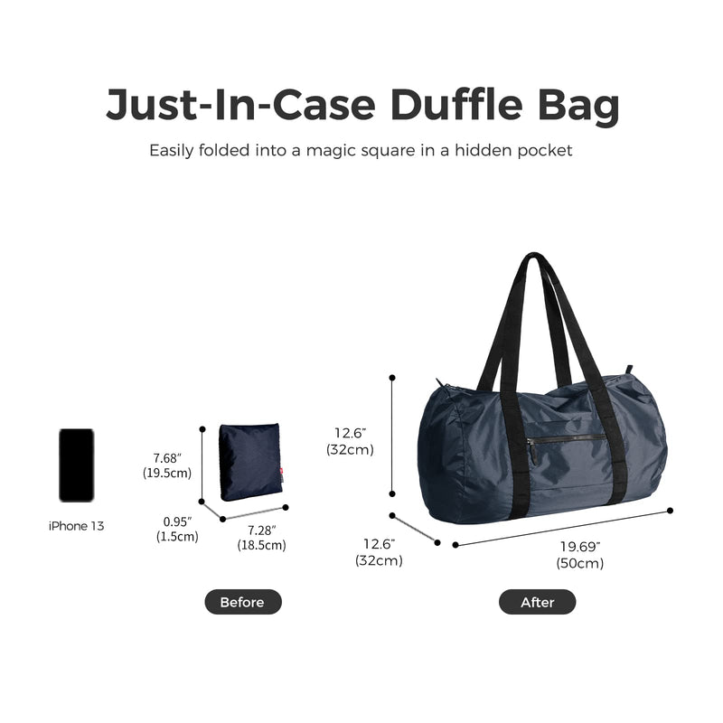 pack all Travel Foldable Bag Bundle | 20L Packable Backpack & 32L Duffel Bag (Navy Blue)