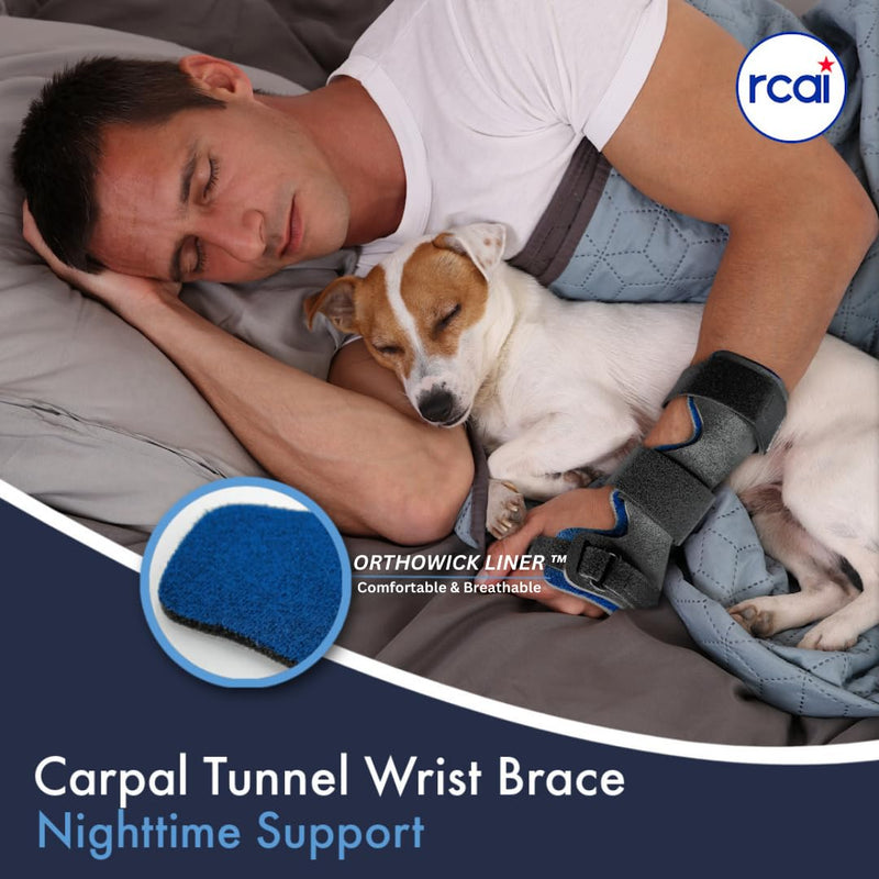 [Australia] - Wrist Brace for Carpal Tunnel Relief, Arthritis, Tendonitis, & Sprains | Lightweight, Adjustable, Moisture-wicking |for Men & Women | Medical Grade & Made in USA (Left, Large) Left 