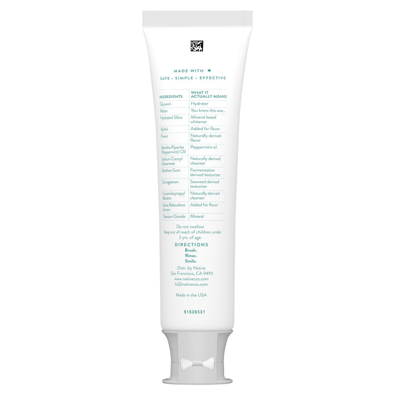 [Australia] - Native Whitening Wild Mint & Peppermint Oil Fluoride Free Toothpaste, 4.1 oz Pack of 3 