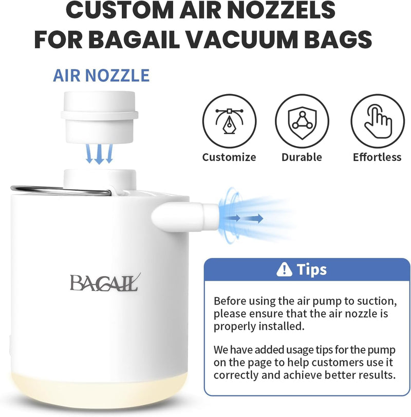 BAGAIL TPU Vacuum Bag for Travel, Reusable Compression Bag with IPX8 Waterproof Zipper, Save Space for Suitcase, Backpack and Carry on (Olive Green, ExtraLarge, With Pump) Olive Green
