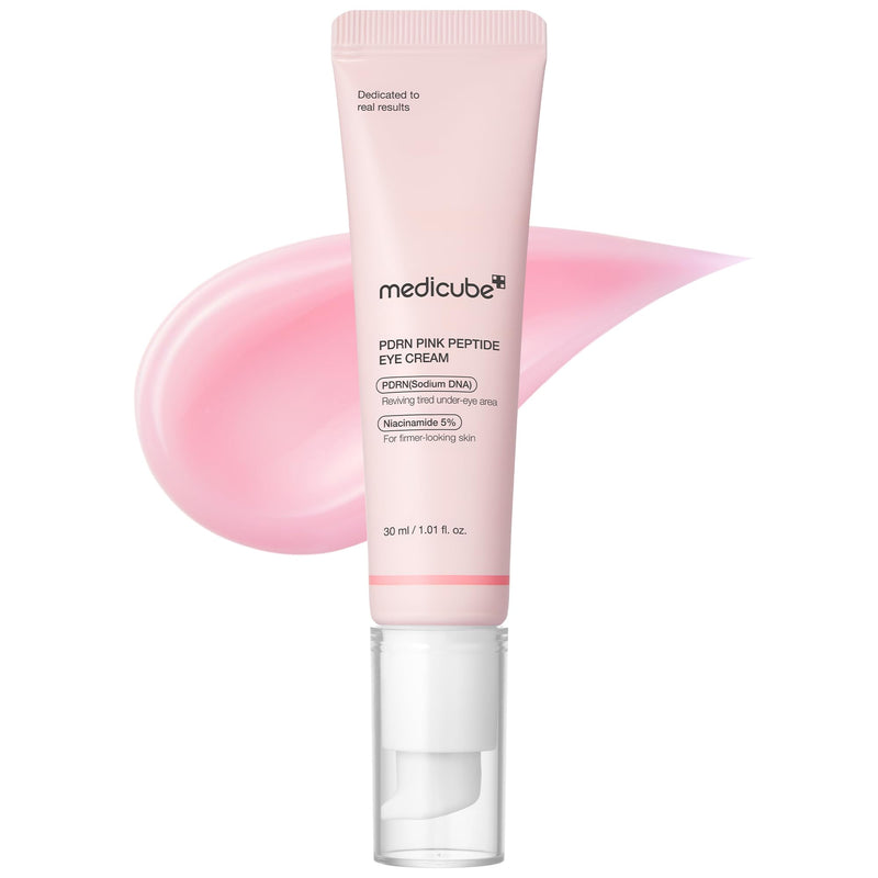 [Australia] - medicube Salmon DNA PDRN Pink Peptide Eye Serum with Niacinamide and 99% Purity Retinol for Fine Lines, Uneven Skin Tone, Korean Skin Care 1.01fl.oz 