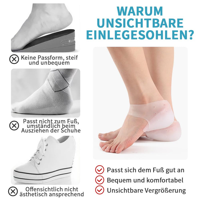 [Australia] - 2 piece combination package heel protection, silicone heel protection, heel pad, suitable for heel pain, dry cracks, plantar fasciitis, heel spurs, swollen ankles, transparent1112 