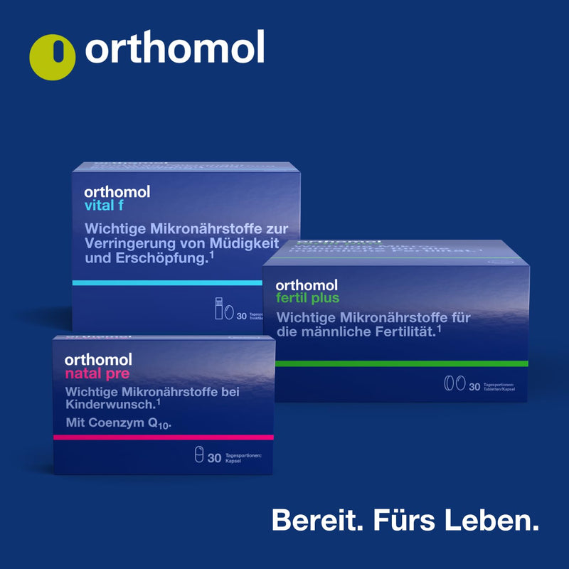 [Australia] - Orthomol Natal - micronutrients for pregnancy and breastfeeding - with folic acid, other vitamins and zinc - tablets/capsules, 30 daily portions 