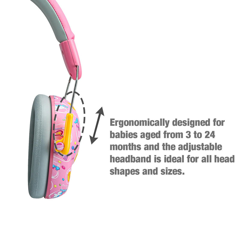 [Australia] - PandaEar Kids Ear Protection Noise Cancelling HeadPhones, NRR 28dB Hearing Protection Earmuffs for Autism, Children, Toddler Pink 