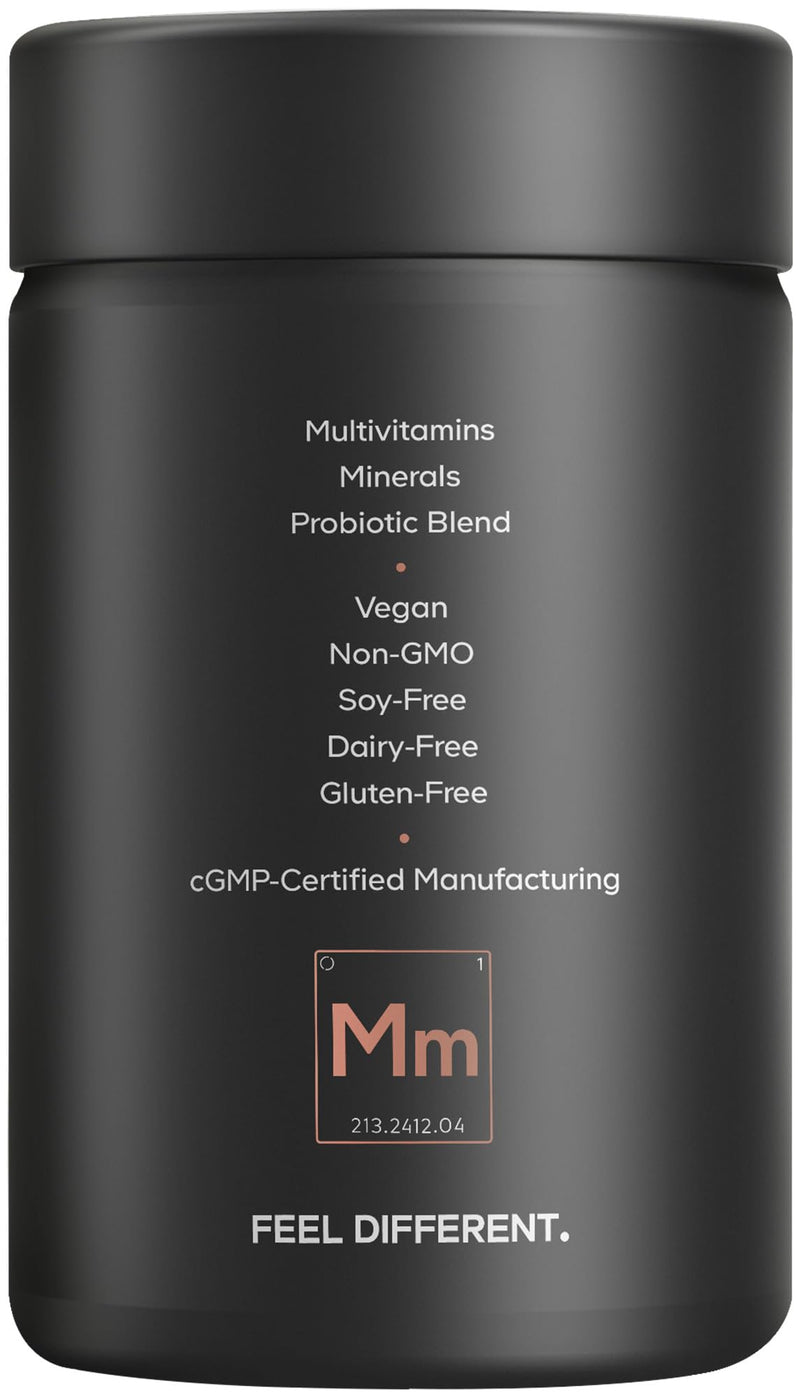 Codeage Men's Multivitamin, D3, Magnesium, Zinc, Probiotics, 30 Capsules | Men's multivitamin capsules with vitamins A, C, D3, E, B12, zinc, magnesium, omega-3 and probiotics. Non-GMO.