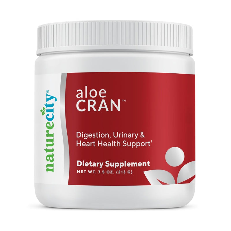 [Australia] - NatureCity AloeCran Sugar Free Drink Mix Supplement | Pure Aloe Vera, Cranberry Powder & Dietary Fiber| Unsweetened Cranberry Concentrate | Supports Digestive, Urinary & Metabolic Health | 30 Servings 7.5 Ounce (Pack of 1) 