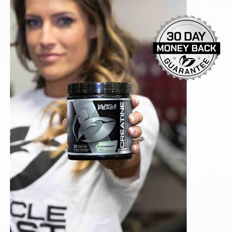 [Australia] - Muscle Feast Creapure Creatine Monohydrate Powder, Vegan Keto Friendly Gluten-Free, Mass Gainer, Muscle Recovery Supplement and Best Creatine for Muscle Growth, Unflavored, 300g 55 Servings (Pack of 1) 