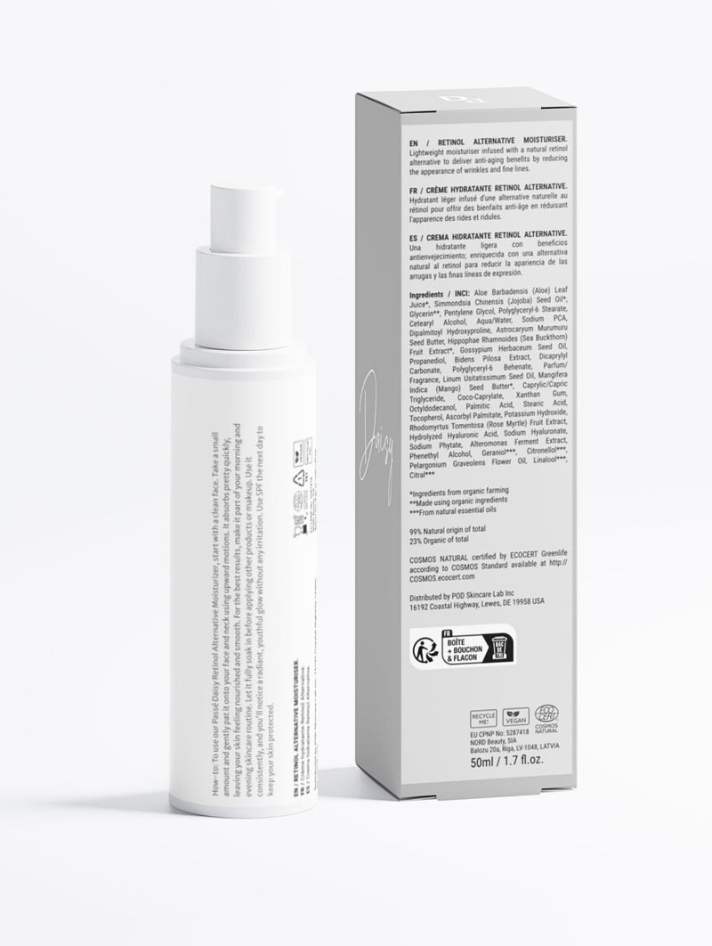 Passé Daisy, Renewal Moisturizer Sérum, Face Care, Skin Booster, Age-Defying, Vitamins, Antioxidants, Softens Look of Fine Lines, Sensitive Skin, Lightweight, Natural Formula, 1.69 Fl Oz.