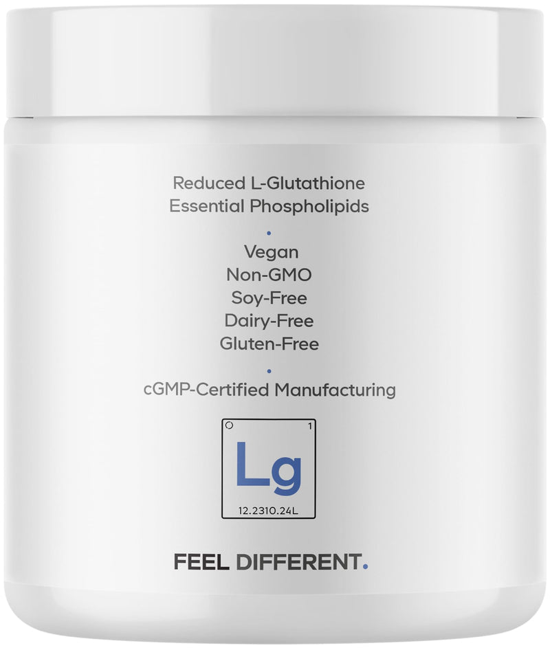 Codeage Liposomal Glutathione Supplement Powder, Reduced, 2.22 Oz | Reduced L-glutathione 1000mg, liposomal delivery from sunflower phospholipids. Unflavored. Two-month supply. Non-GMO.