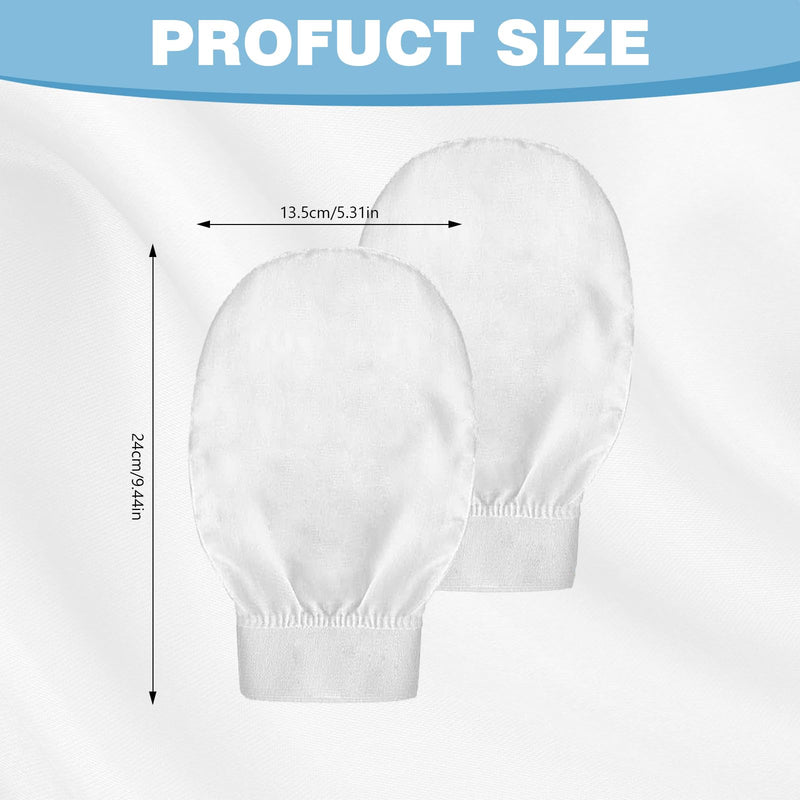 [Australia] - Exfoliating Gloves Pack of 2 Silk Gloves Exfoliating Exfoliating Gloves Body for All Skin Types Suitable for removing dead skin cells 