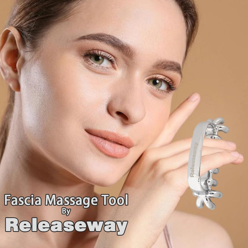 [Australia] - Stainless Steel Facial Massage Tool for Deep Tissue Massage and Cellulite Reduction - Unbreakable and Soft Tissue Massage Tool for Self Myofascial Release (Patent Pending)… RE-pro 