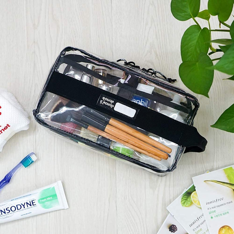 Rought Enough Clear Toiletry Bag Bundle Set