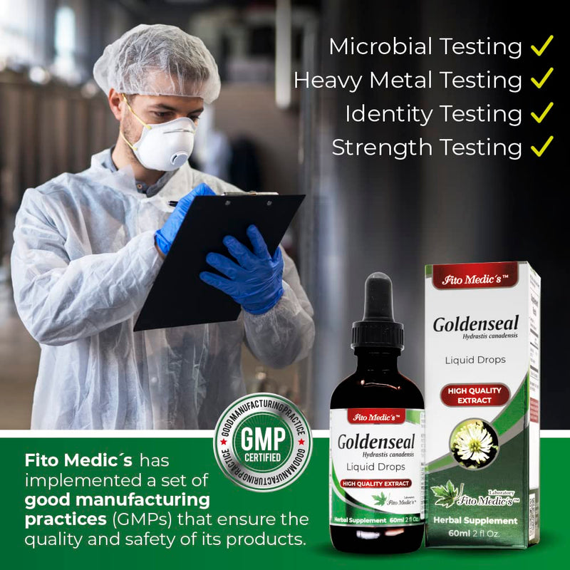 [Australia] - FITO MEDIC'S Lab - Goldenseal, for Respiratory System Support, Ultra high Absorption, pure-goldenseal tincture, Alcohol Free. 