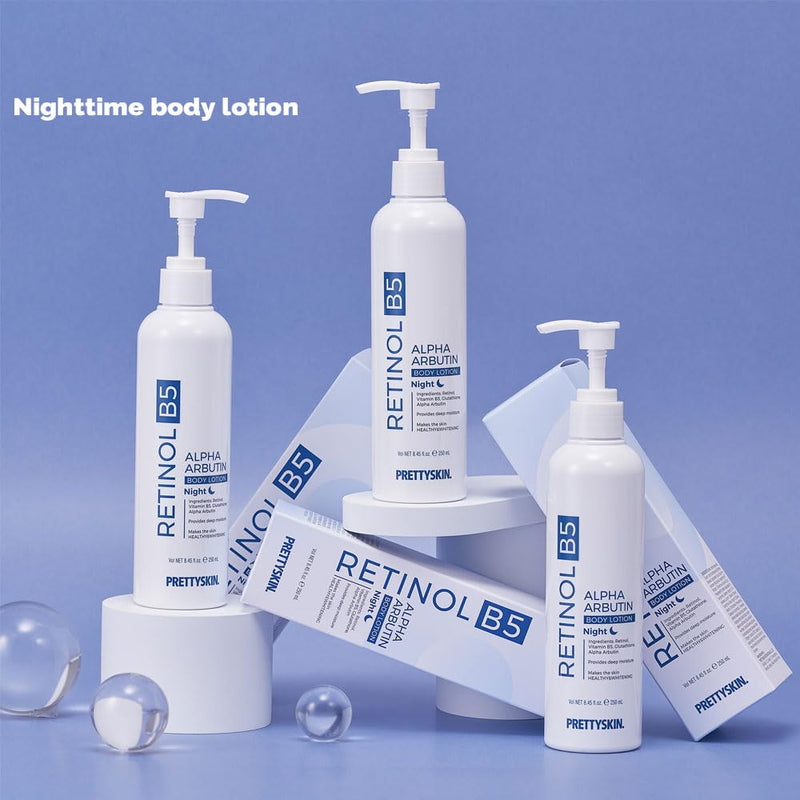 PRETTYSKIN Deep moisture Korean Body Lotion with Retinol, Vitamin B5-8.45fl.oz.(250ml) (Retinol B5) | Vitamin B5, 8.45 fl.oz. (250ml) Retinol B5