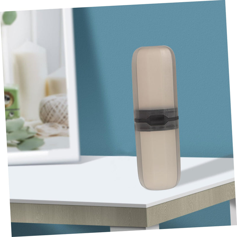 Healifty 2pcs Toothbrush Covers Toothbrush Container Brush for Dentures Brush Cover Toothbrush Holders with Cover Toothbrush Holder Oral Brush Case at Home Bracket Travel