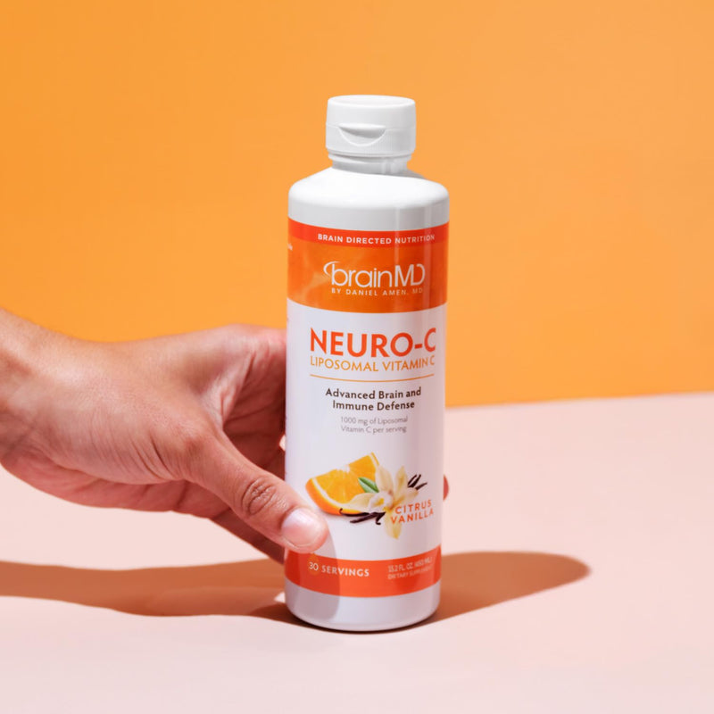 BrainMD Neuro-C Liposomal Vitamin C Dietary Supplement | Immune support formula in an easy-to-use format, ideal for daily wellness routines and antioxidant intake.